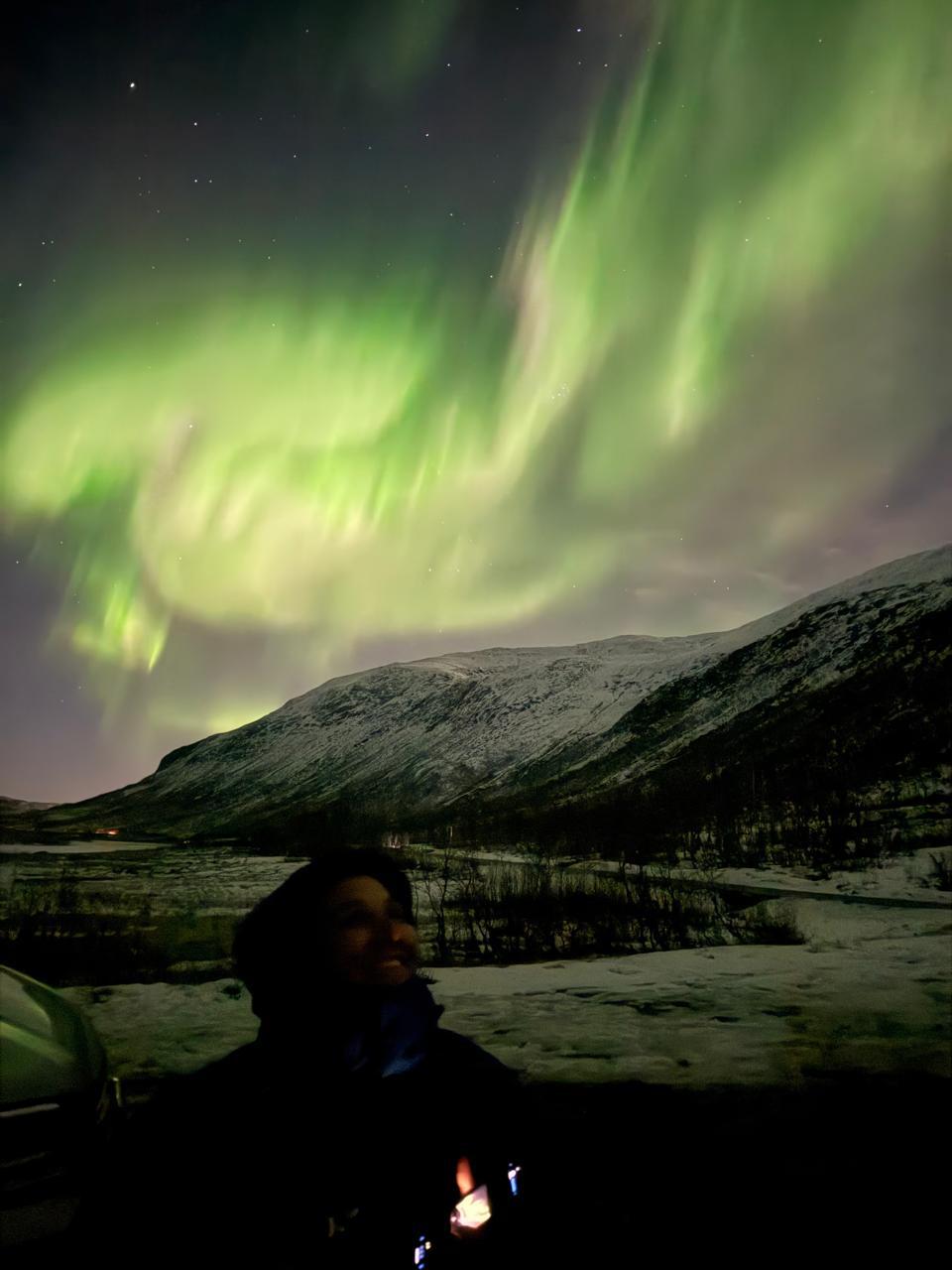 Aurora boreal en Tromsø, Noruega